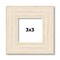 3x3 Wide Barnwood Picture Frame with UV-Resistant Acrylic & Acid Free Backing, Available in 6 Paint Finishes - Grey, Brown, White, and Black